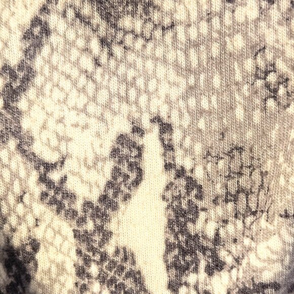 Michael Lauren Women’s Snakeskin Zip Hoodie Gray XS Y2K Whimsygoth Streetwear - Picture 6 of 13